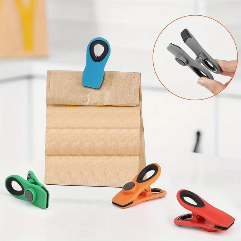 Food Storage Reusable Bags - 10pcs Reusable Sealing Bag Clip With