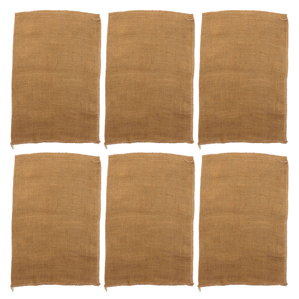Food Storage Reusable Bags - 6Pcs Heavy-Duty Burlap Potato Reusable Woven