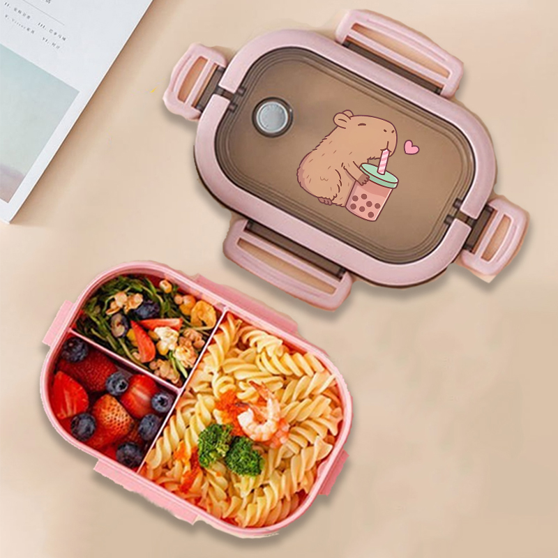 Food Storage Heat - Capybara Bento Lunch Box Anime Animals