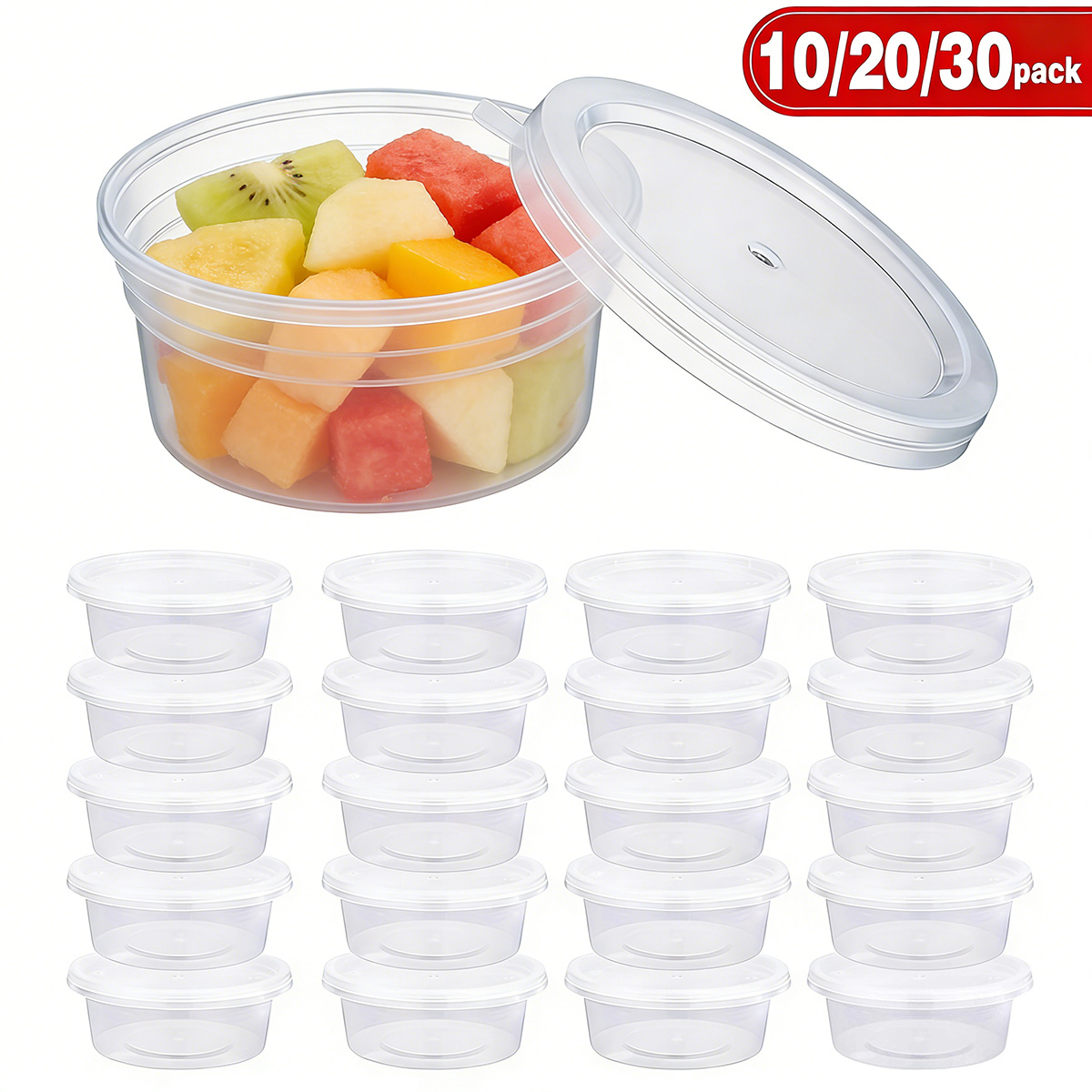 Food Storage Boxes With Lids - 10/20/40 Pack Small Slime Containers With