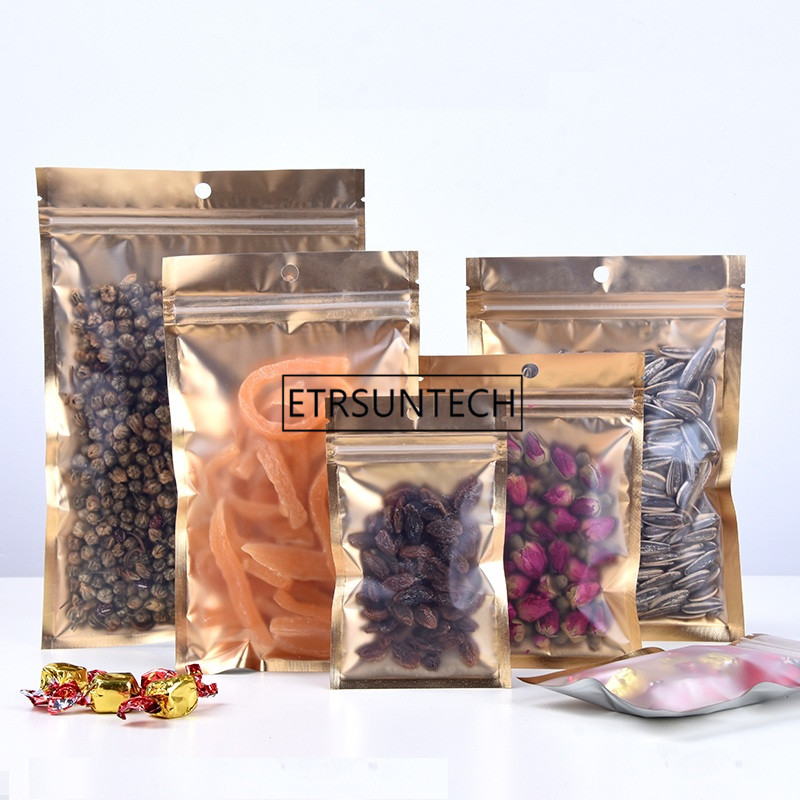 Food Storage Mylar Bags - 1000pcs 10 Size Inner Golden Mylar