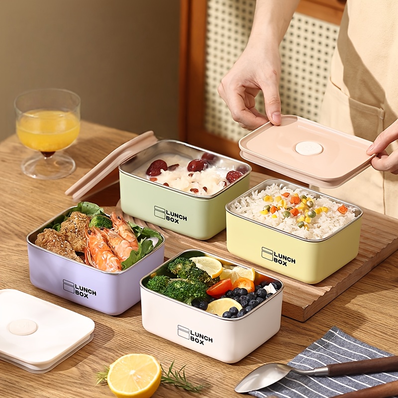 Food Storage Boxes With Lids - Stainless Steel Leak-Proof Food Storage Container