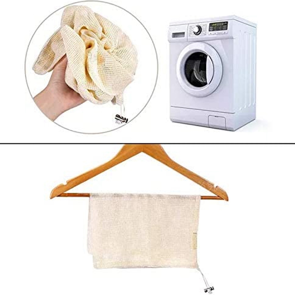 Produce Bag Reusable Mesh - 9 PCS Set Of Reusable Mesh