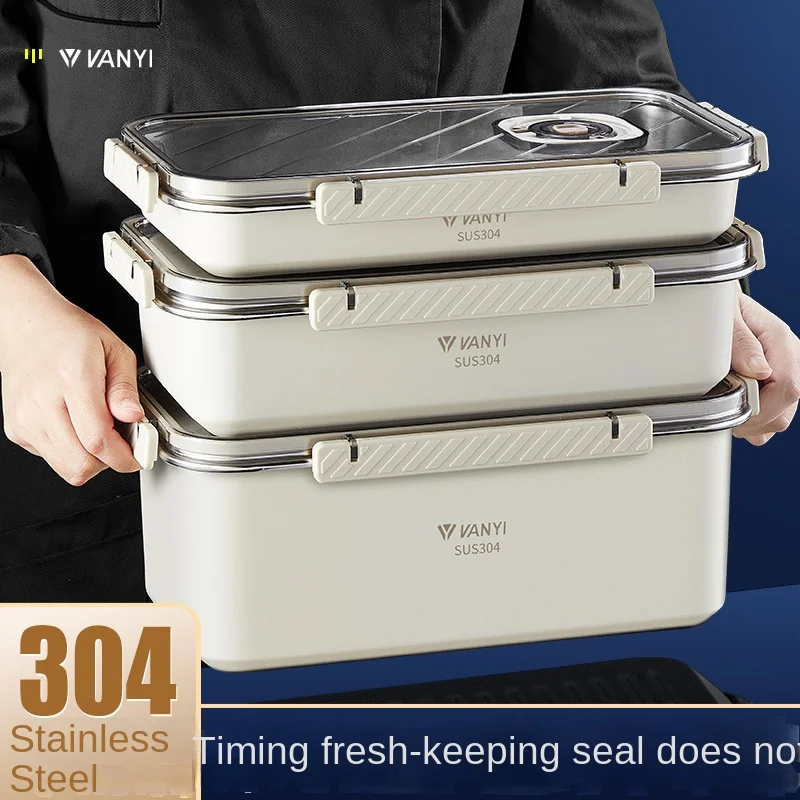 Food Storage Frozen - Steel Crisper Sealed Dumpling Box, Food