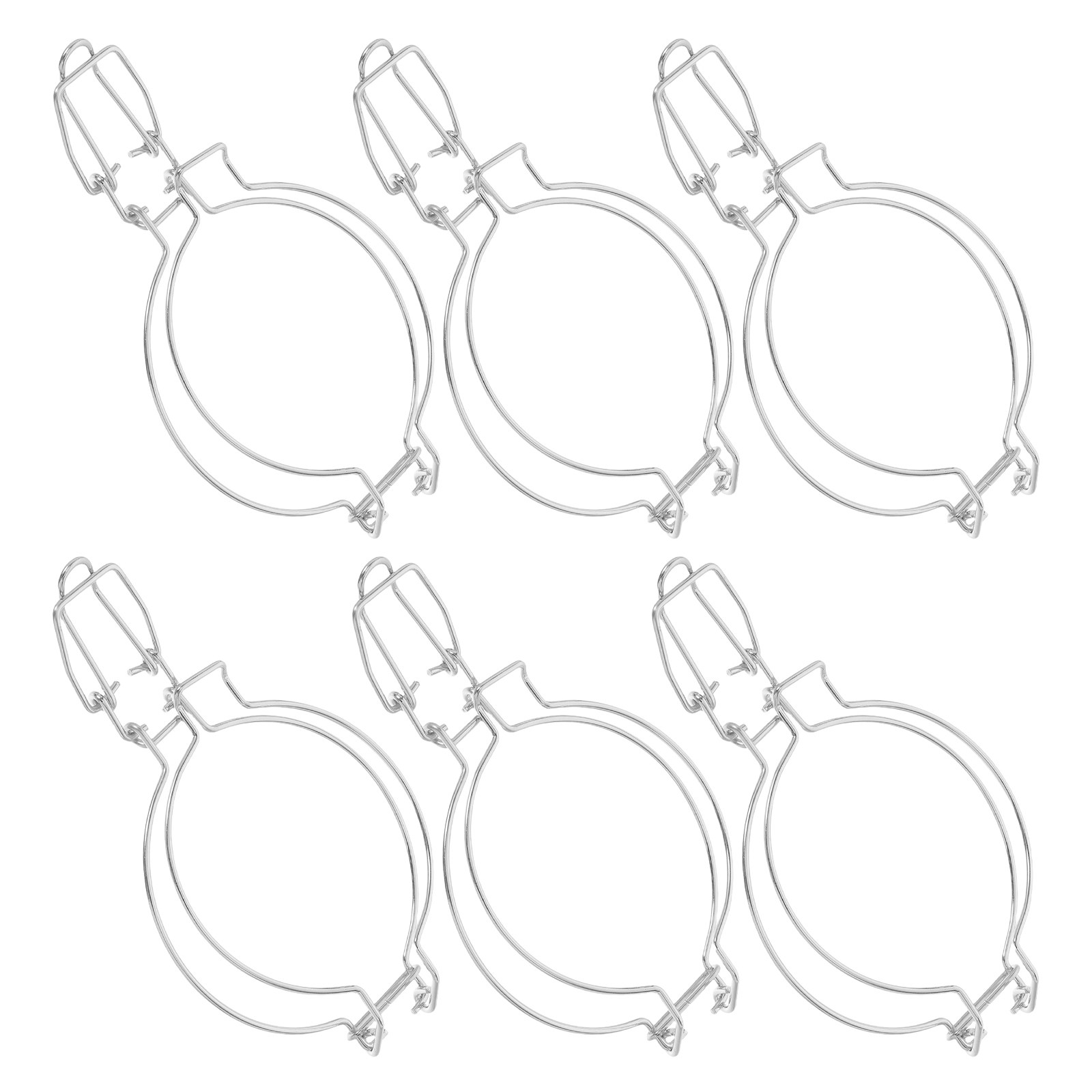 6Pcs Stainless Steel Snap Clas - огляд і ціна Food Storage Jars & Containers