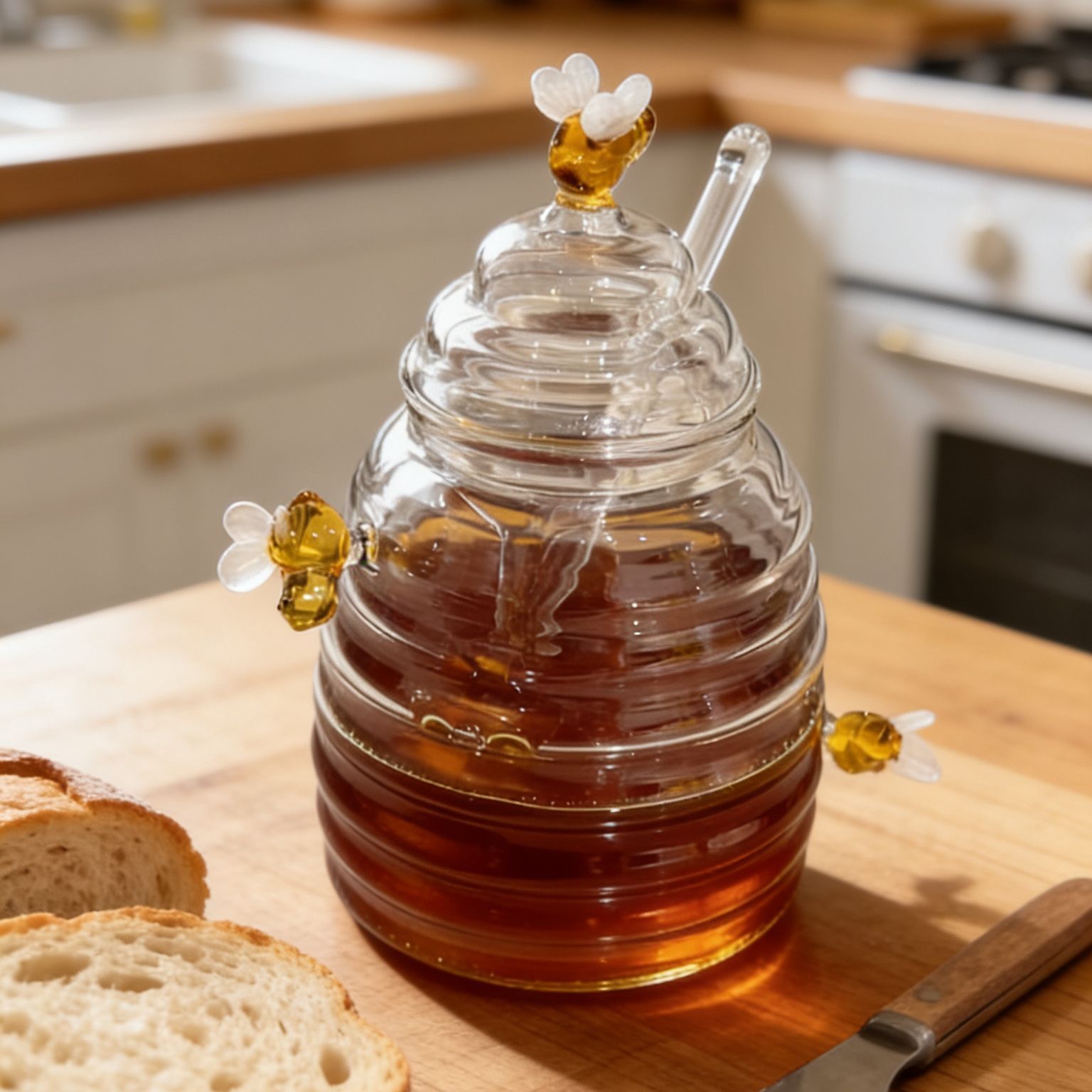 Glass Honey Jar with Dipper &  - огляд і ціна Glass Meal Prep Container
