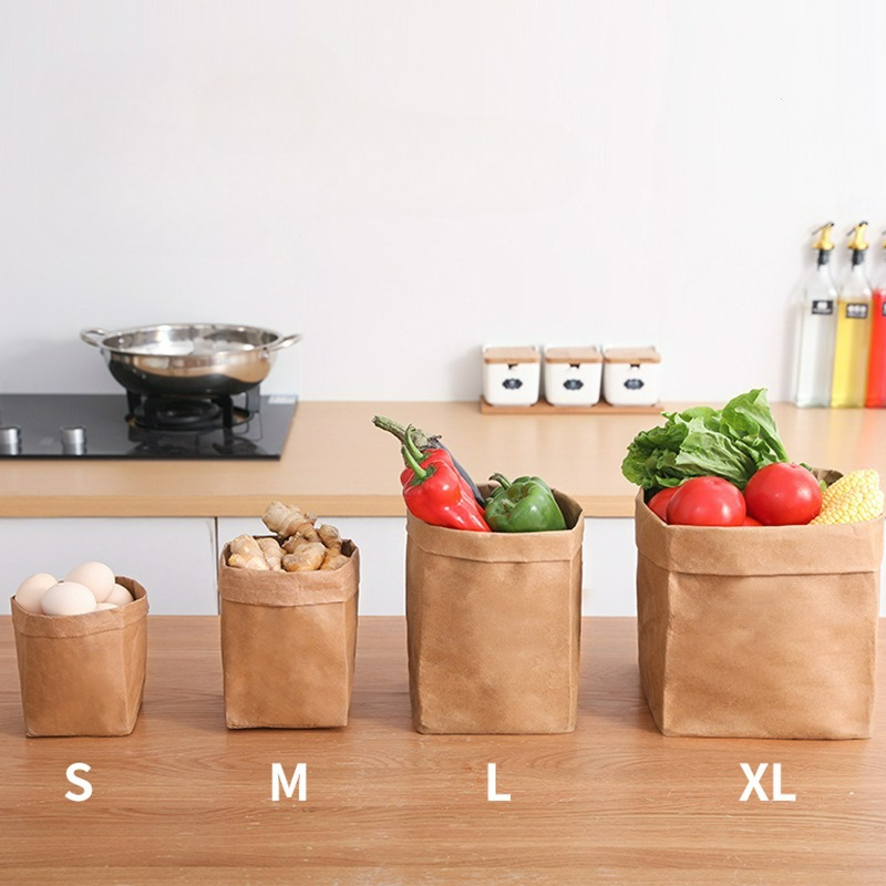 Kraft Paper Bag Washable Paper - огляд і ціна Food Storage Reusable Bags