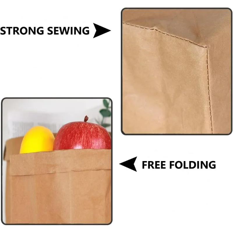 Kraft Paper Bag Washable Paper - огляд і ціна Food Storage Reusable Bags