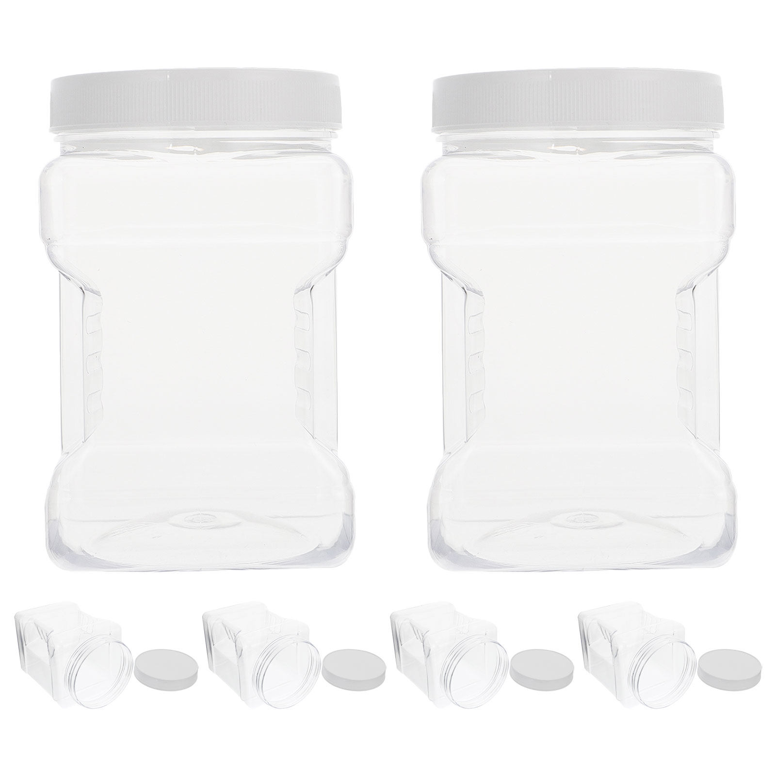 6Pcs Transparent Storage Jars  - огляд і ціна Food Storage Jars & Containers