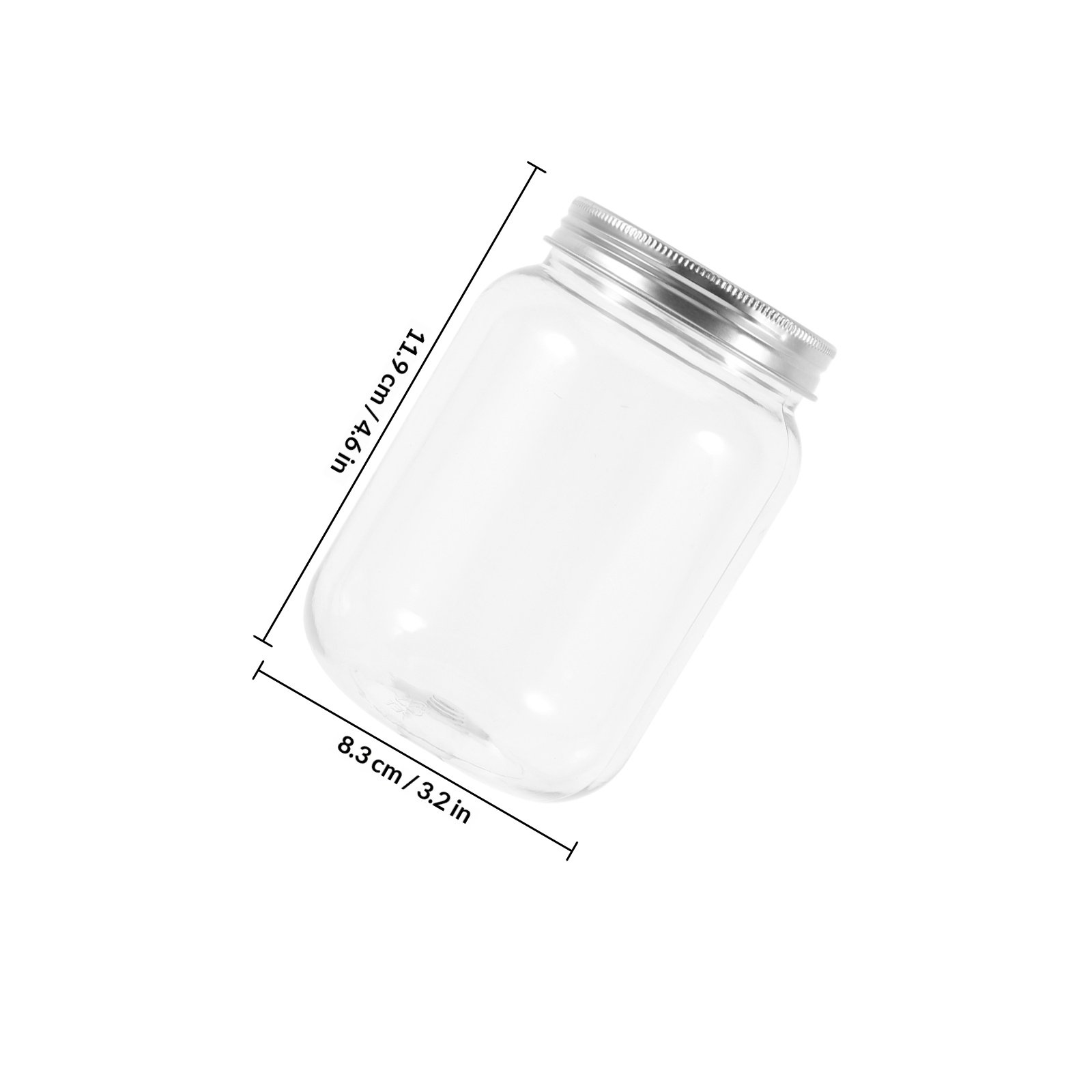 4Pcs Clear Plastic Jars with A - огляд і ціна Food Storage Jars & Containers