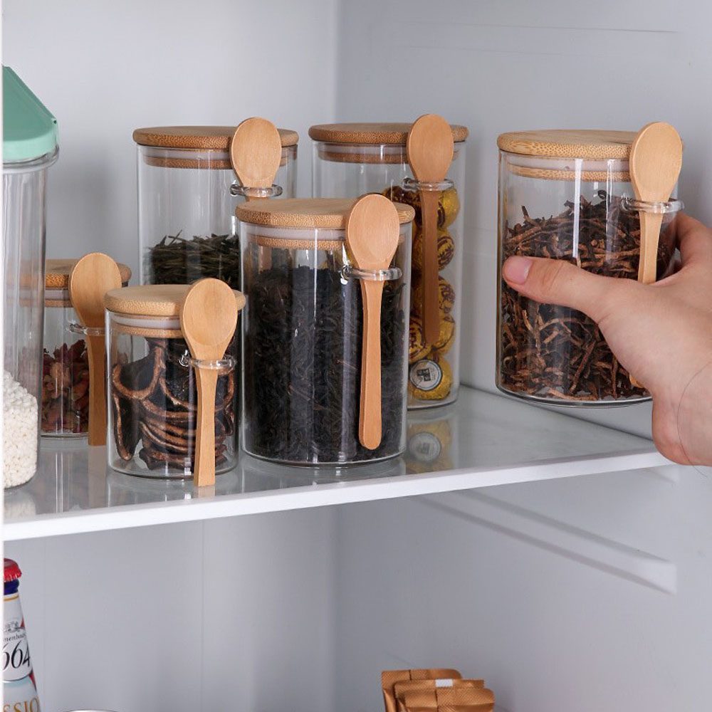 Airtight Food Storage Plastic  - огляд і ціна Food Storage Jars With Wooden Lids