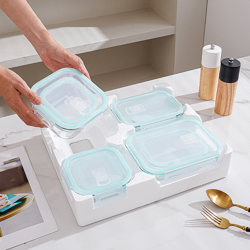 8-Piece Glass Lunch & Storage  - огляд і ціна Glass Meal Prep Container