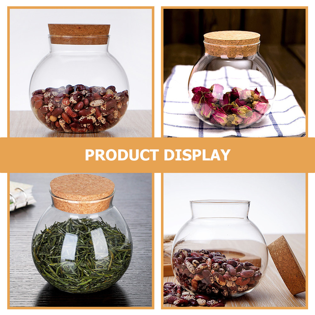 High Quality Glass Canister wi - огляд і ціна Food Storage Jars With Wooden Lids