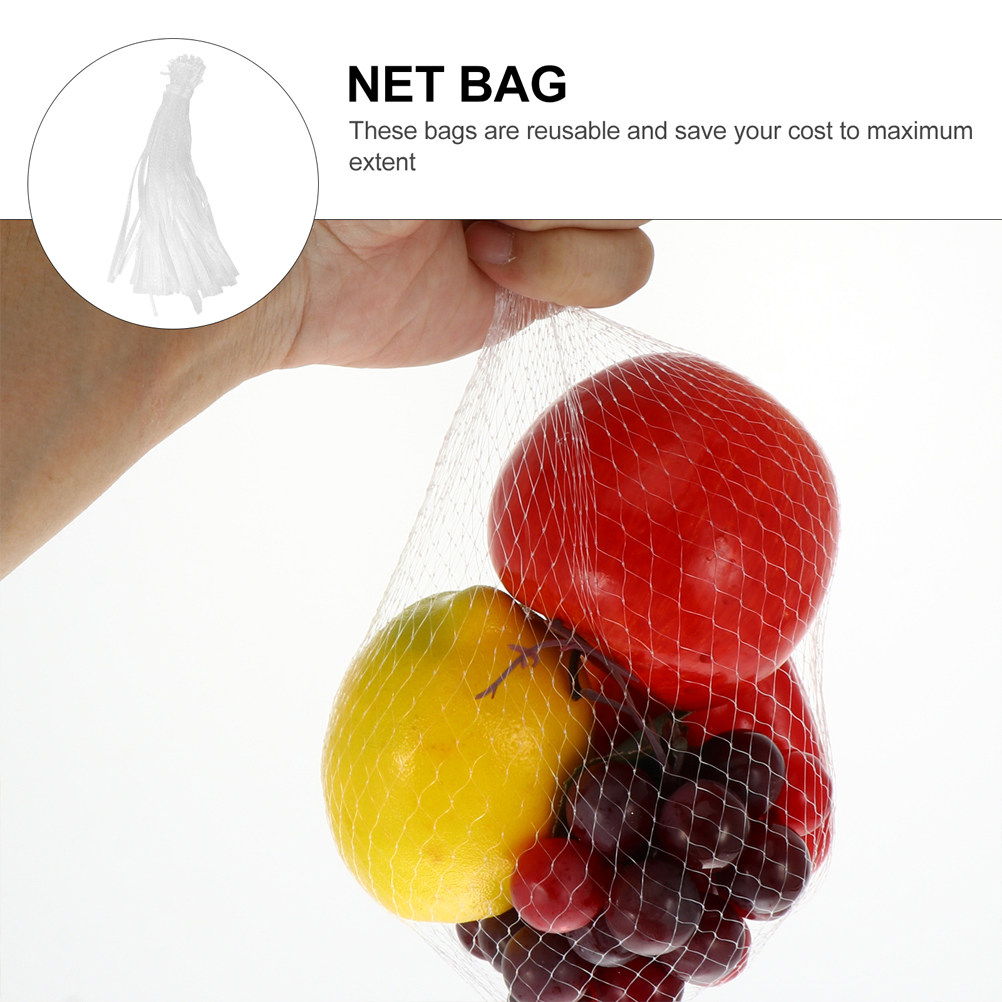 50Pcs Heavy Duty Mesh Produce  - огляд і ціна Produce Bag Reusable Mesh