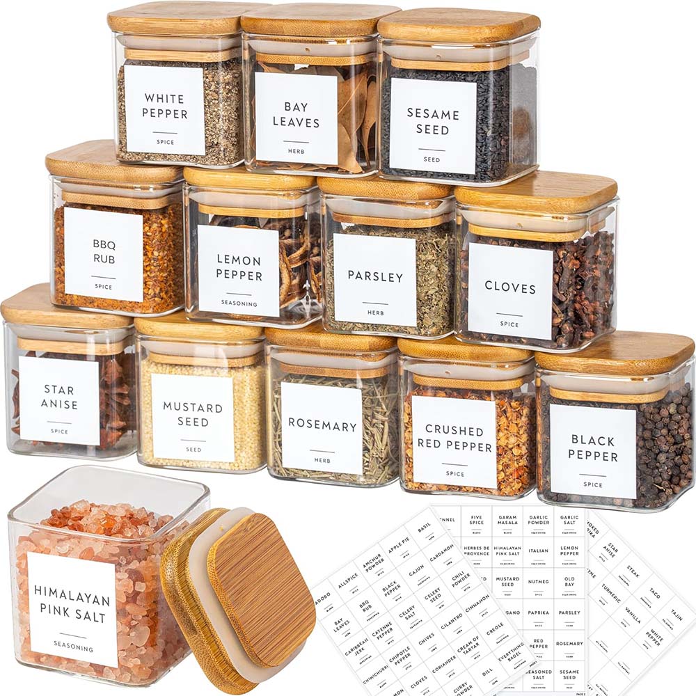 5oz Glass Jars Set with Spice  - огляд і ціна Glass Meal Prep Container