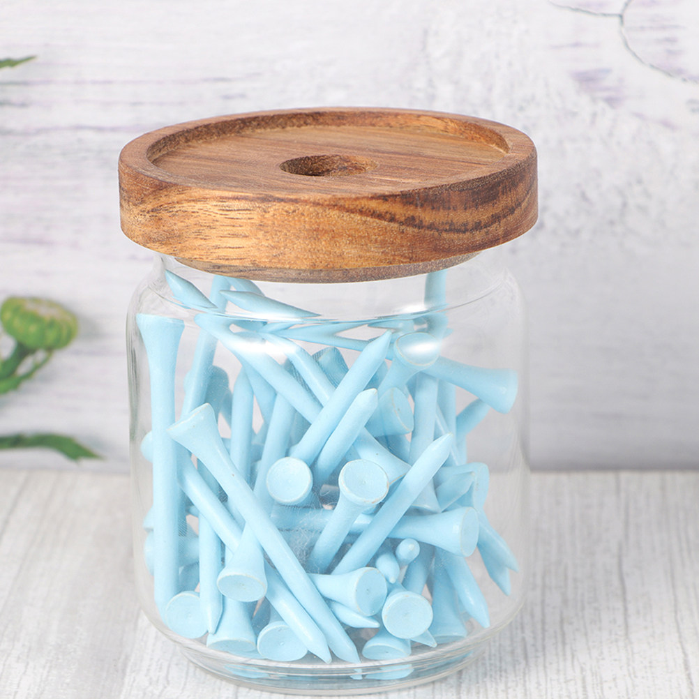 2Pcs High Borosilicate Glass F - огляд і ціна Food Storage Jars With Wooden Lids