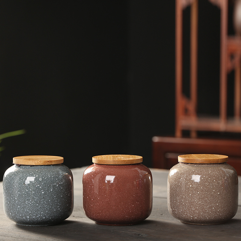 Ceramic Mini Jar with Wooden L - огляд і ціна Food Storage Jars With Wooden Lids