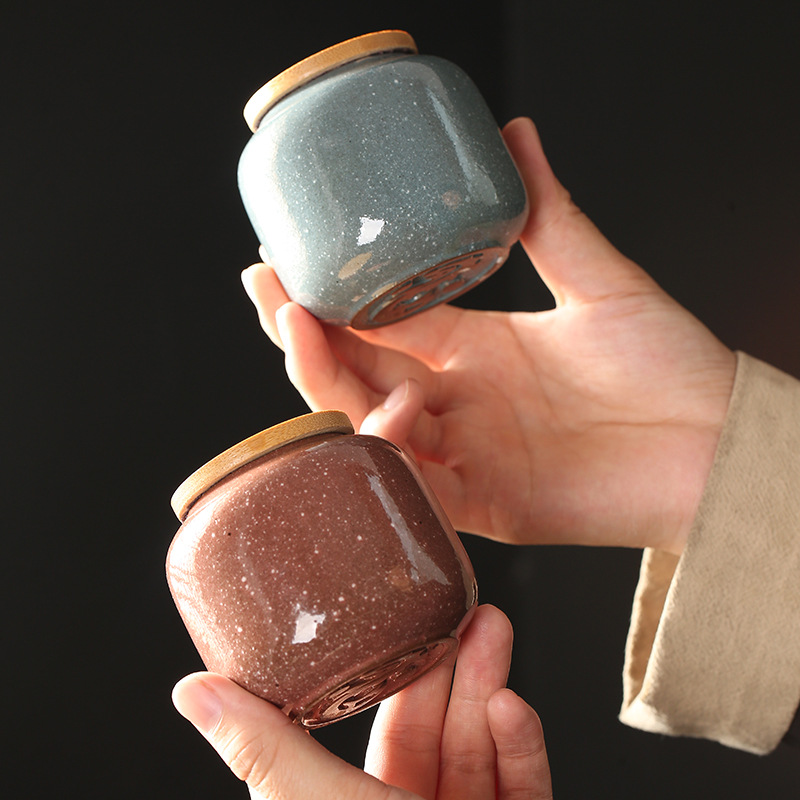 Ceramic Mini Jar with Wooden L - огляд і ціна Food Storage Jars With Wooden Lids