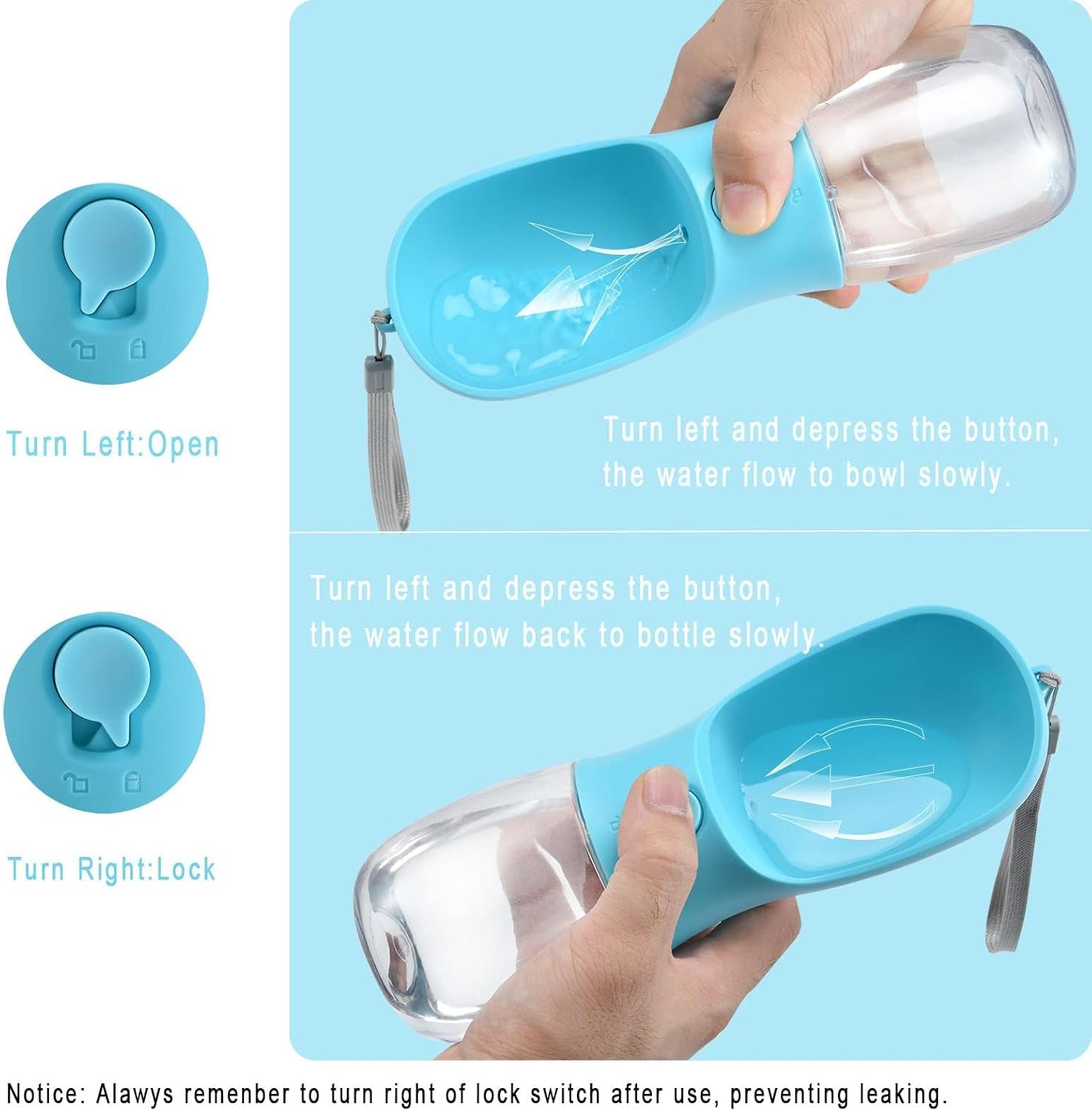 Dog Water Bottle with Food Con - огляд і ціна Food Storage Necessities
