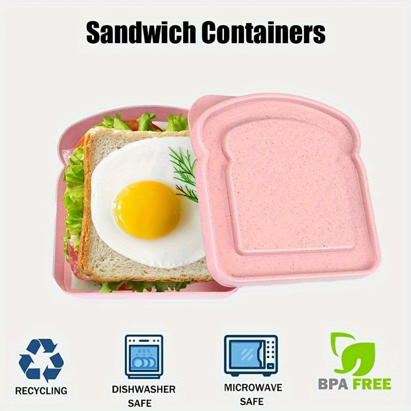 1pc Bento Boxes, Sandwich Cont - огляд і ціна Food Storage Boxes With Lids