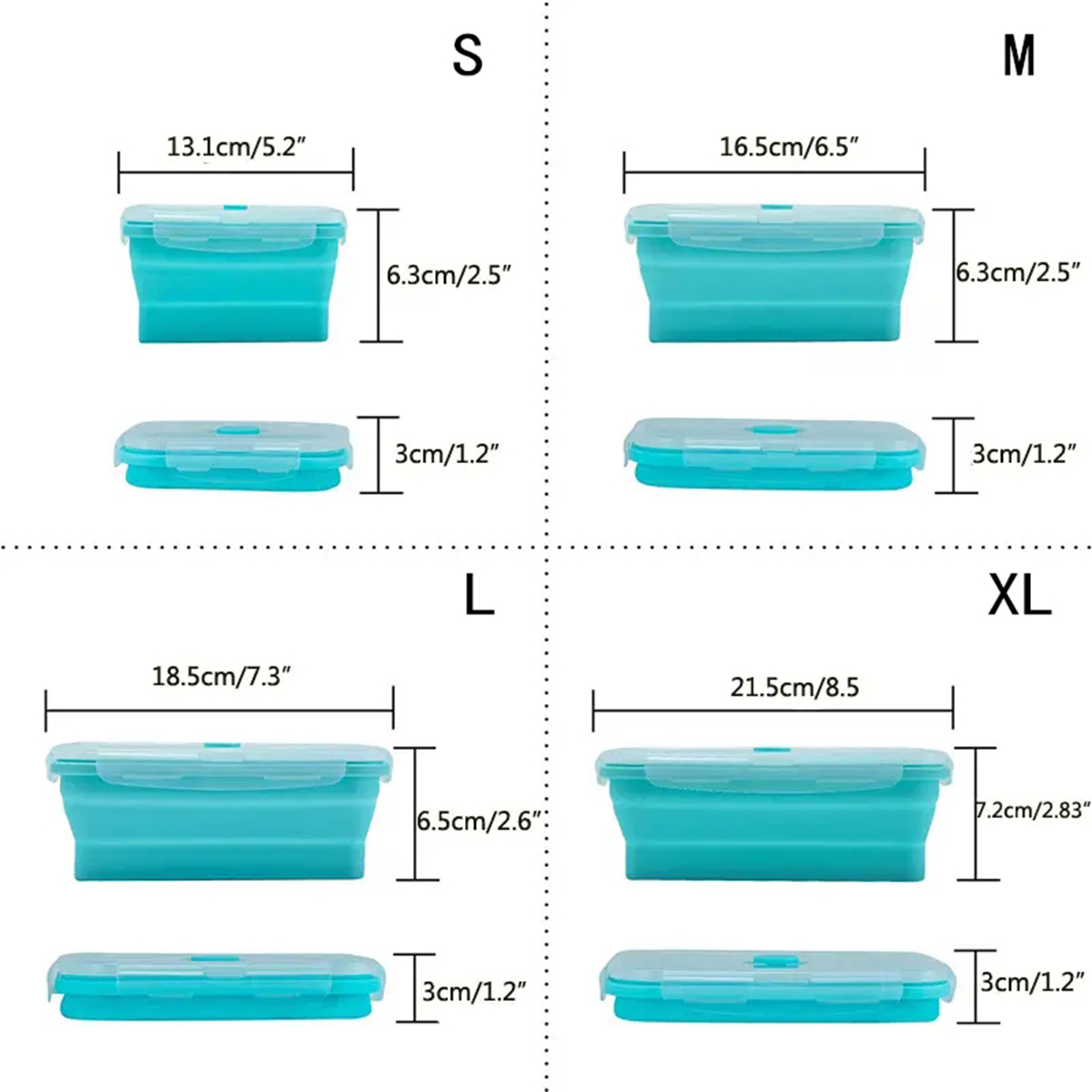 Collapsible Silicone Food Stor - огляд і ціна Food Storage Silicone