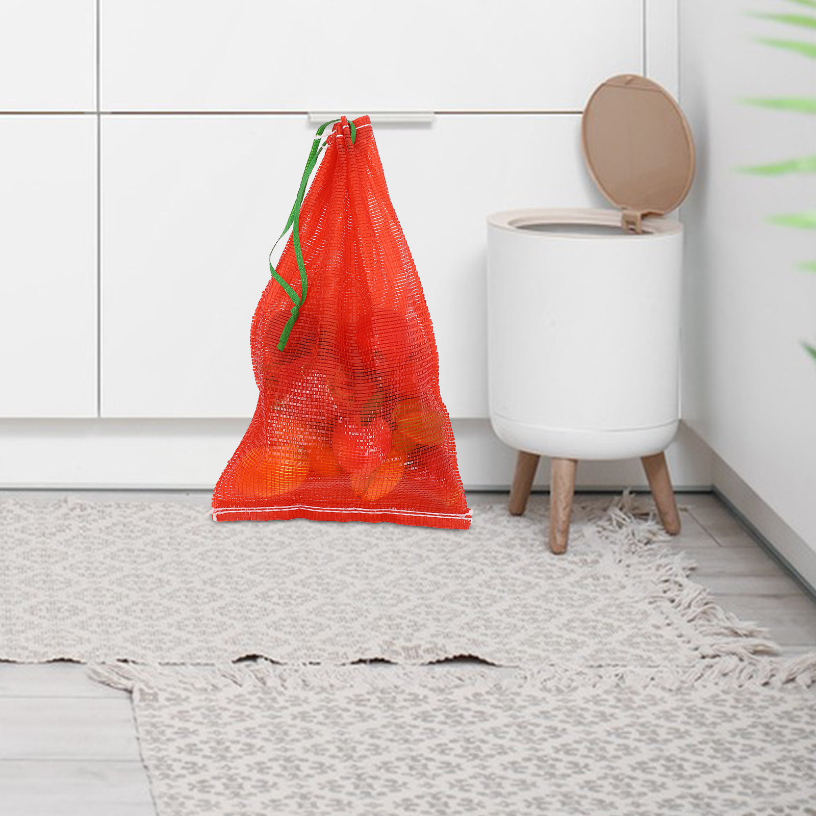 10Pcs Red Reusable Mesh Produc - огляд і ціна Produce Bag Reusable Mesh