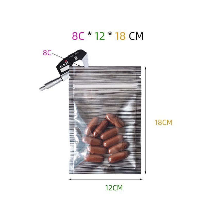 2000Pcs/Lot 4 Size Reclosable  - огляд і ціна Food Storage Mylar Bags