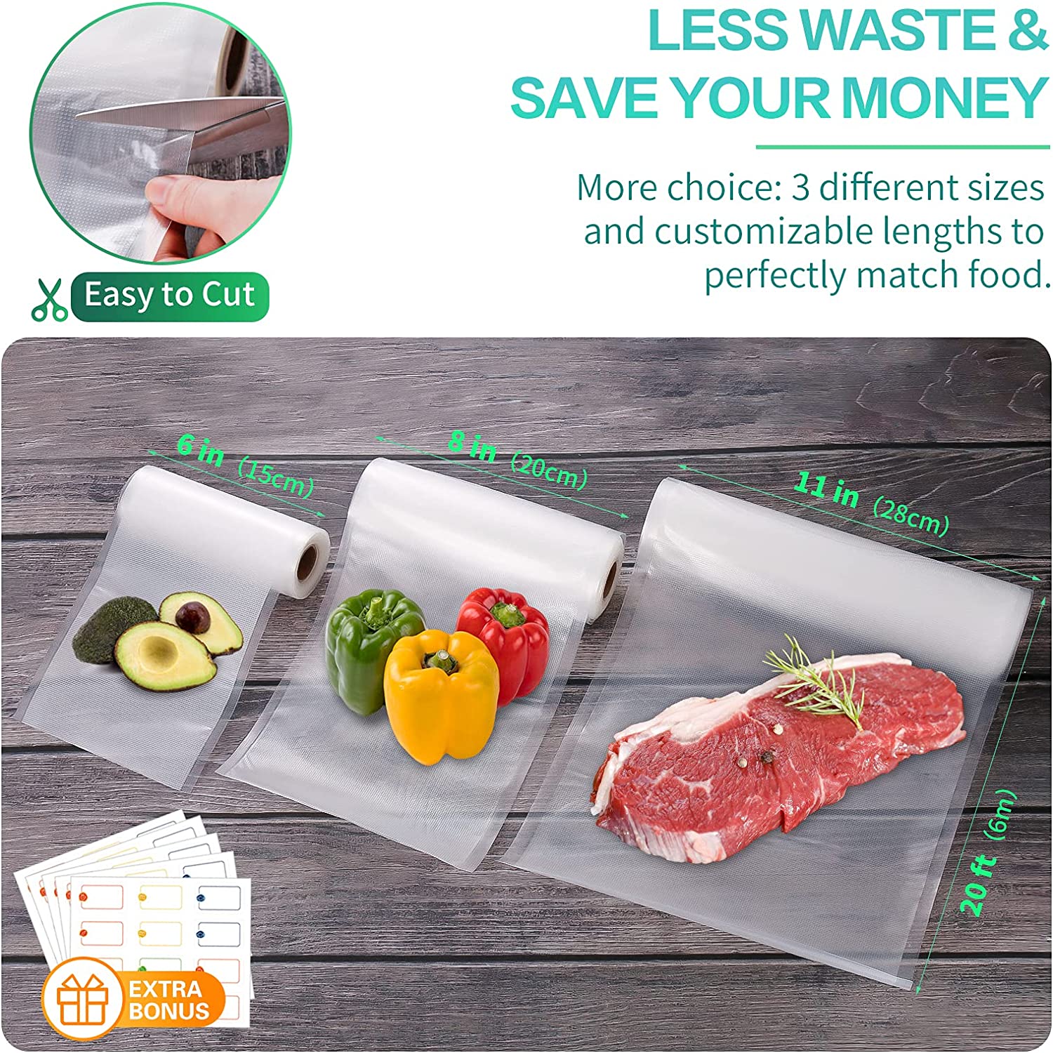 Kitchen Bags For Vacuum Food V - огляд і ціна Food Storage Vacuum Sealer Machine