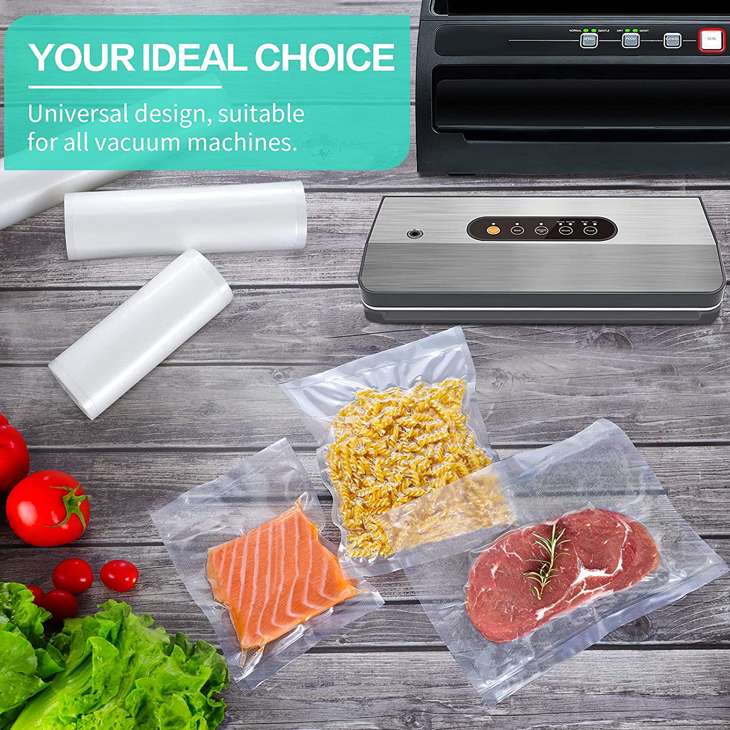 Kitchen Bags For Vacuum Food V - огляд і ціна Food Storage Vacuum Sealer Machine