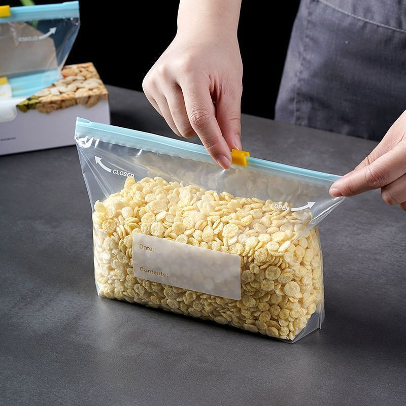 100Pcs Slider Gallon Food Stor - огляд і ціна Food Storage Reusable Bags