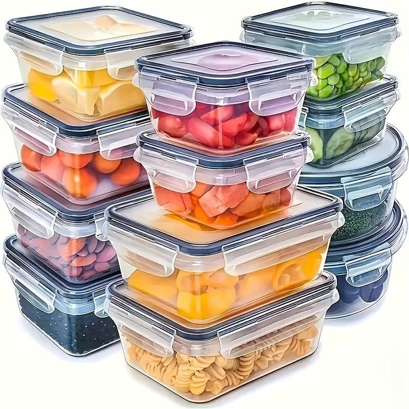 4-Piece Clear Food Storage Con - огляд і ціна Food Storage Boxes With Lids