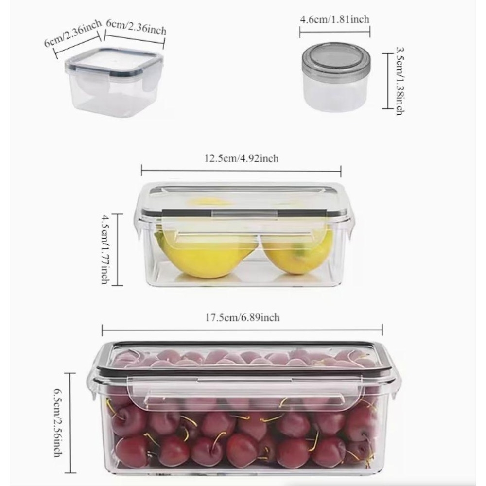 4-Piece Clear Food Storage Con - огляд і ціна Food Storage Boxes With Lids