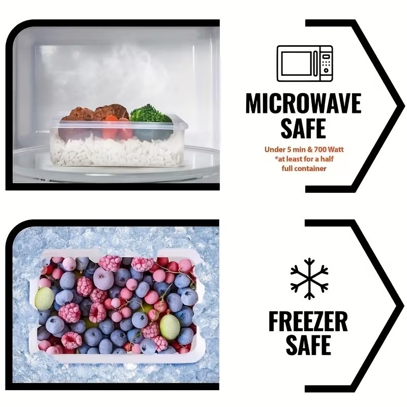 4-Piece Clear Food Storage Con - огляд і ціна Food Storage Boxes With Lids