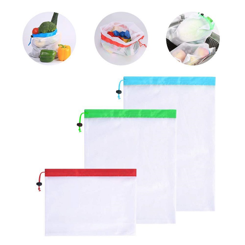 3 Sizes Reusable Mesh Produce  - огляд і ціна Produce Bag Reusable Mesh