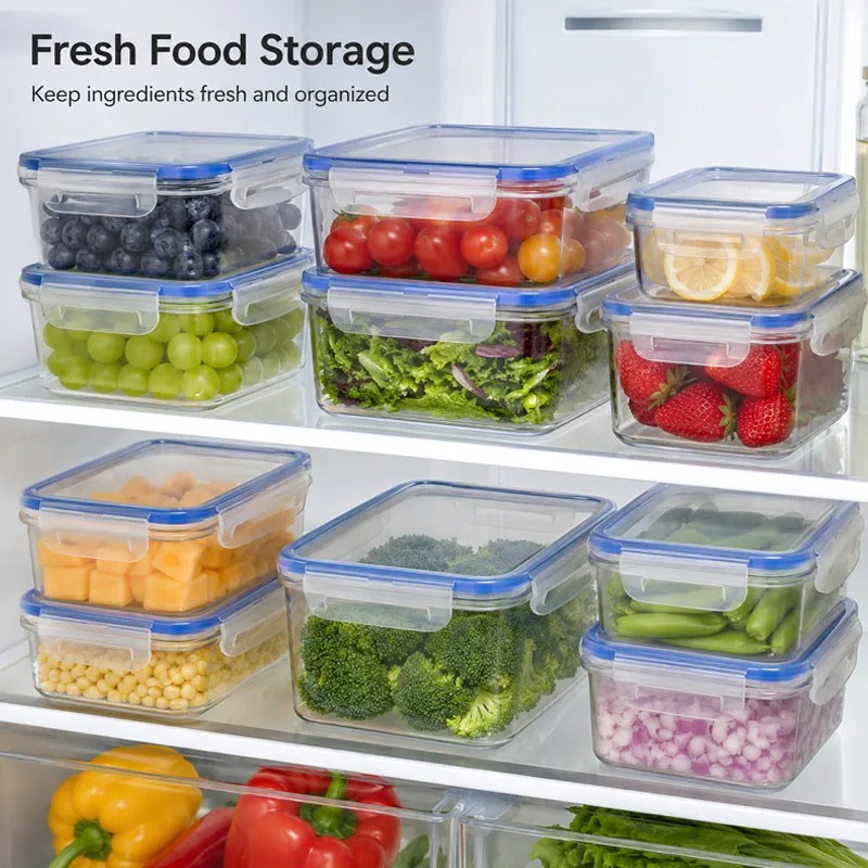 4 Sizes Refrigerator Storage B - огляд і ціна Food Storage Plastic Boxes