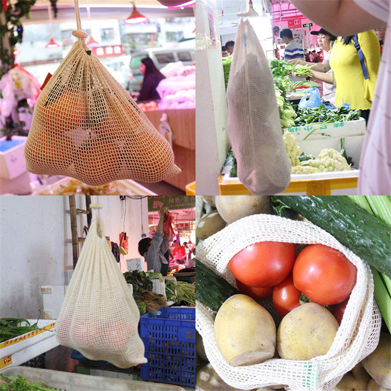 Reusable Cotton Mesh Produce B - огляд і ціна Produce Bag Reusable Mesh