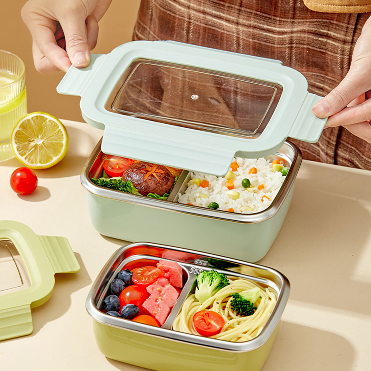 Microwave 304 Stainless Steel  - огляд і ціна Glass Meal Prep Container