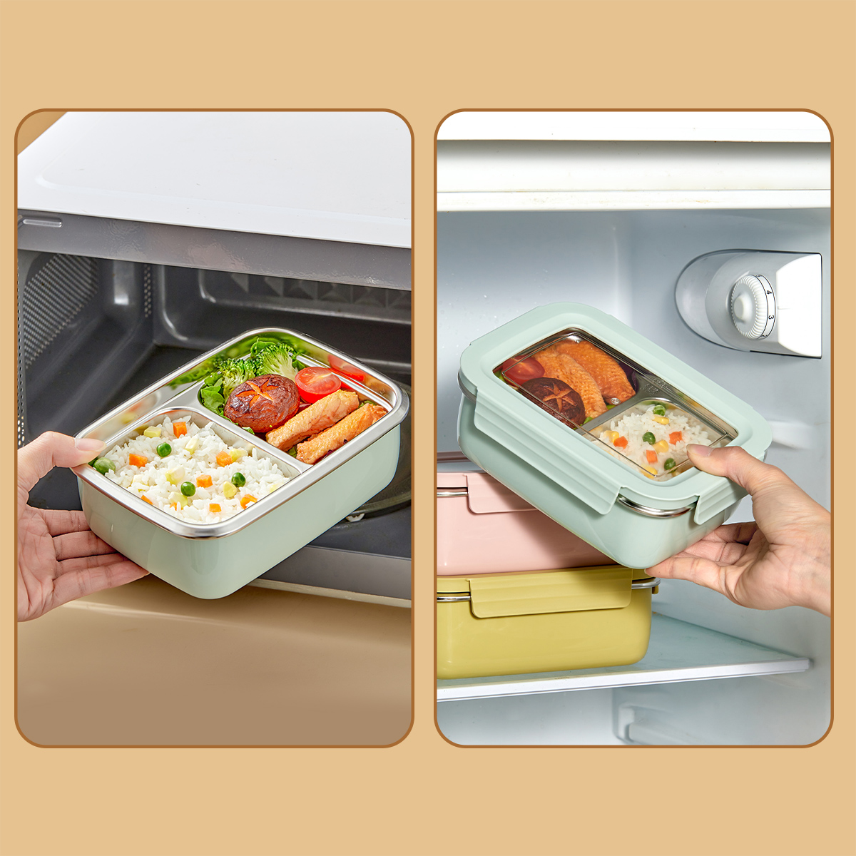 Microwave 304 Stainless Steel  - огляд і ціна Glass Meal Prep Container