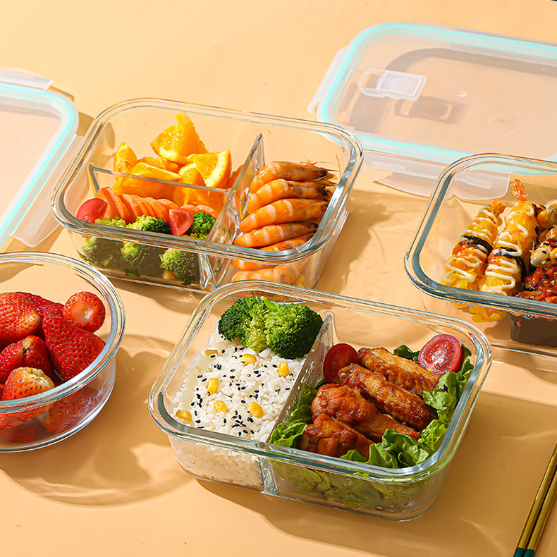 Glass Fresh-Keeping Box high B - огляд і ціна Glass Meal Prep Container