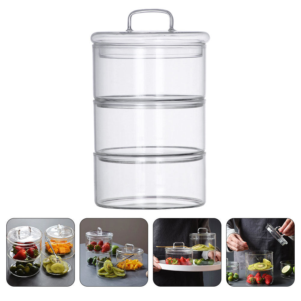 1Set Clear Glass Storage Bowl  - огляд і ціна Food Storage Jars & Containers