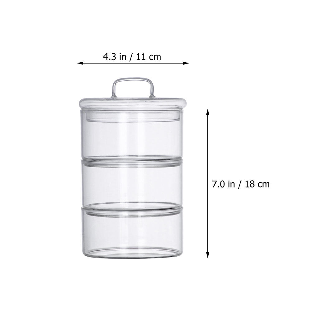 1Set Clear Glass Storage Bowl  - огляд і ціна Food Storage Jars & Containers