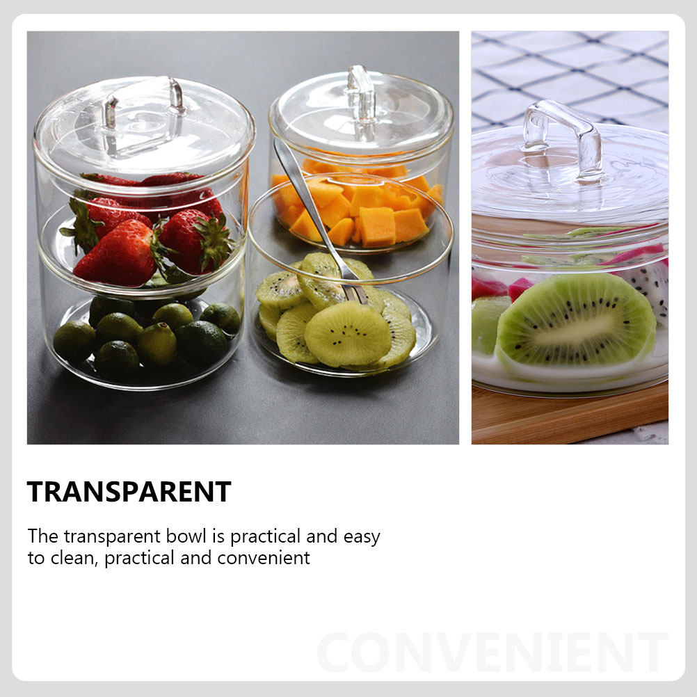 1Set Clear Glass Storage Bowl  - огляд і ціна Food Storage Jars & Containers