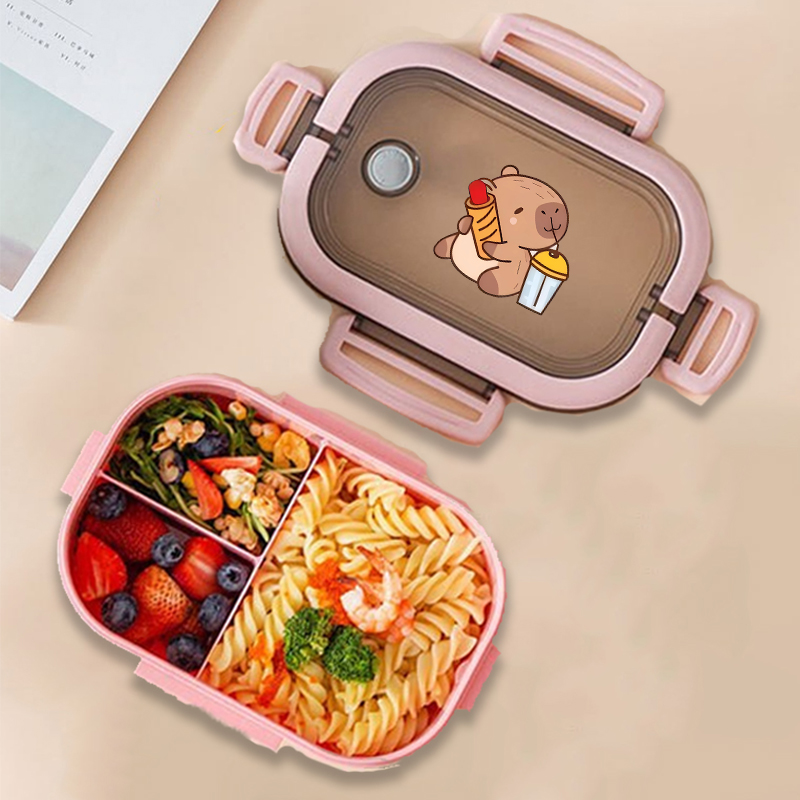 Capybara Bento Lunch Box Anime - огляд і ціна Food Storage Heat