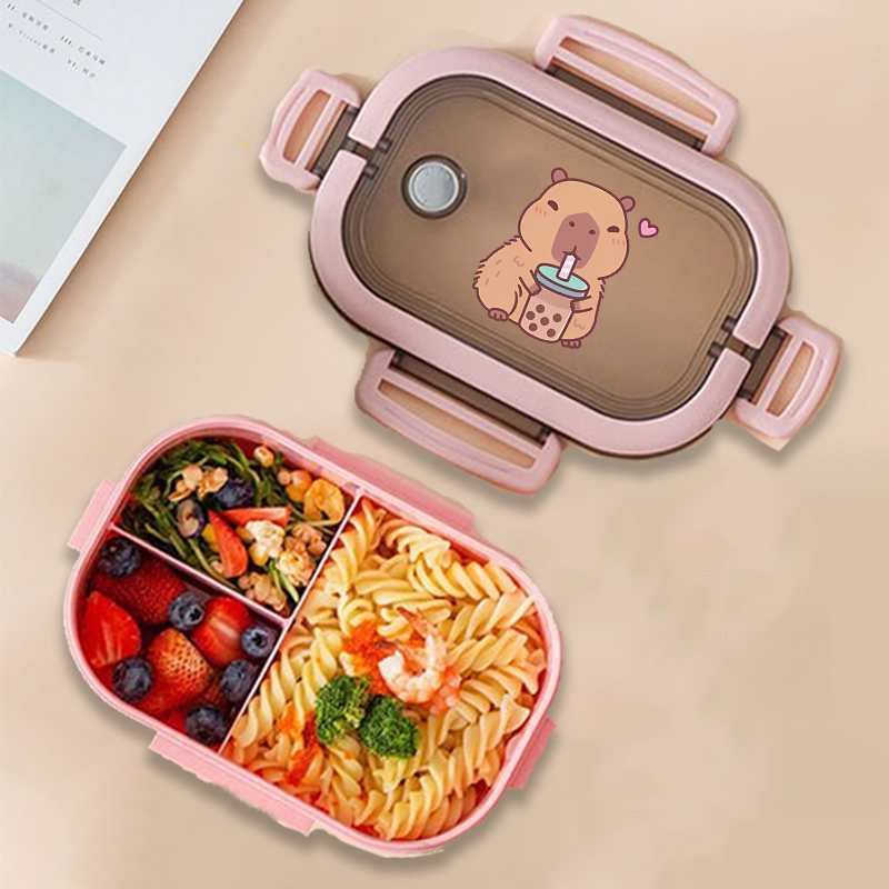 Capybara Bento Lunch Box Anime - огляд і ціна Food Storage Heat