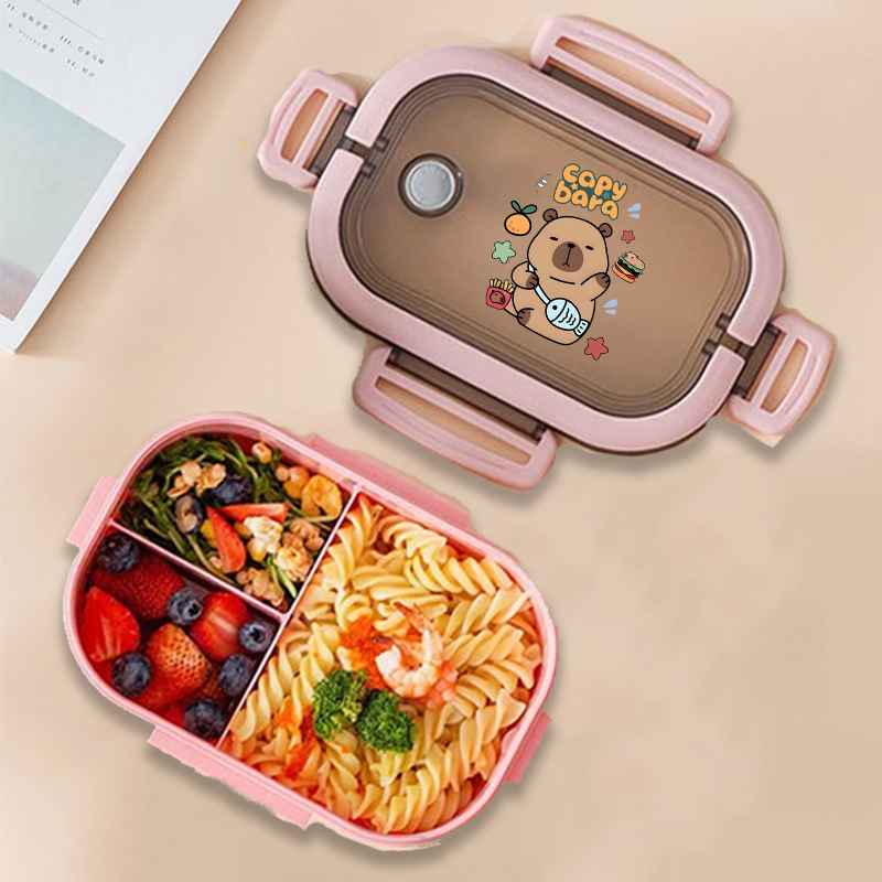 Capybara Bento Lunch Box Anime - огляд і ціна Food Storage Heat