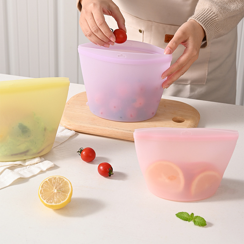 Self-Sealing Silicone Storage  - огляд і ціна Food Storage Reusable Bags