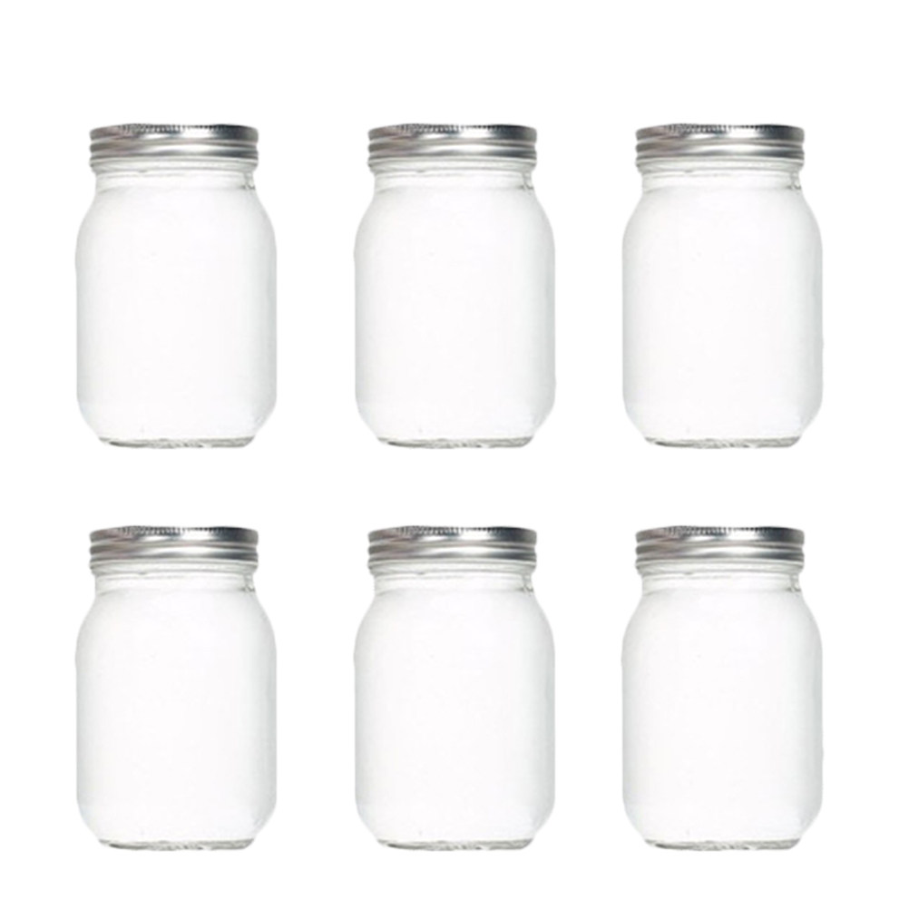 6Pcs Transparent Round Glass J - огляд і ціна Food Storage Jars & Containers