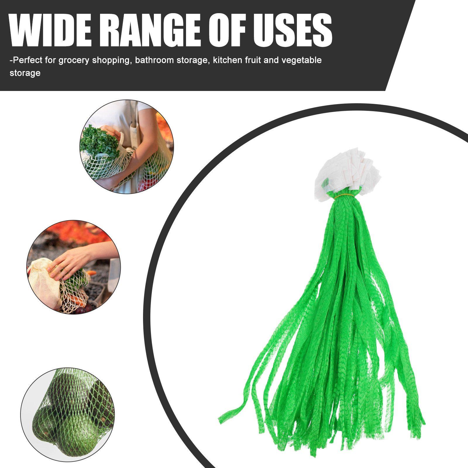 100Pcs Heavy Duty Mesh Produce - огляд і ціна Produce Bag Reusable Mesh