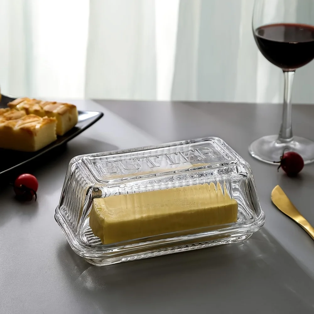 Creative Clear Butter Dish Wit - огляд і ціна Glass Meal Prep Container