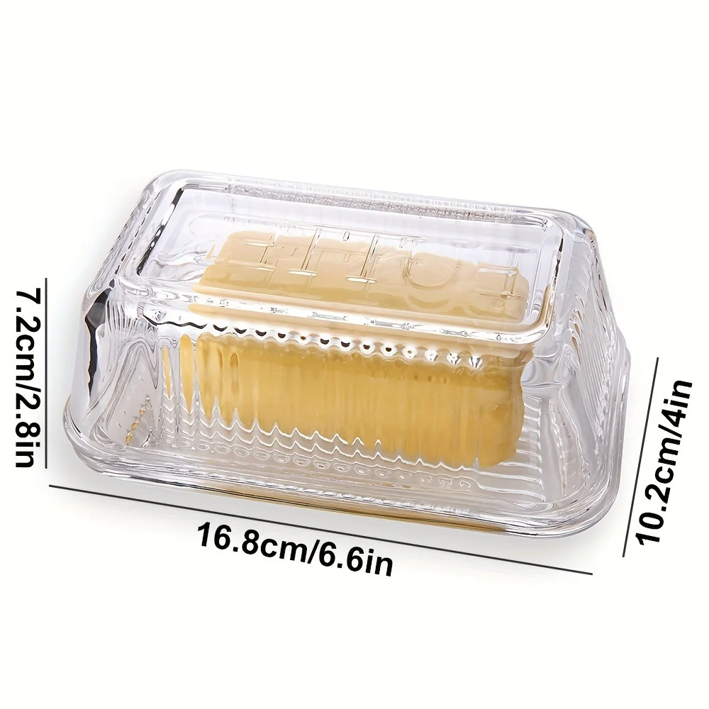 Creative Clear Butter Dish Wit - огляд і ціна Glass Meal Prep Container